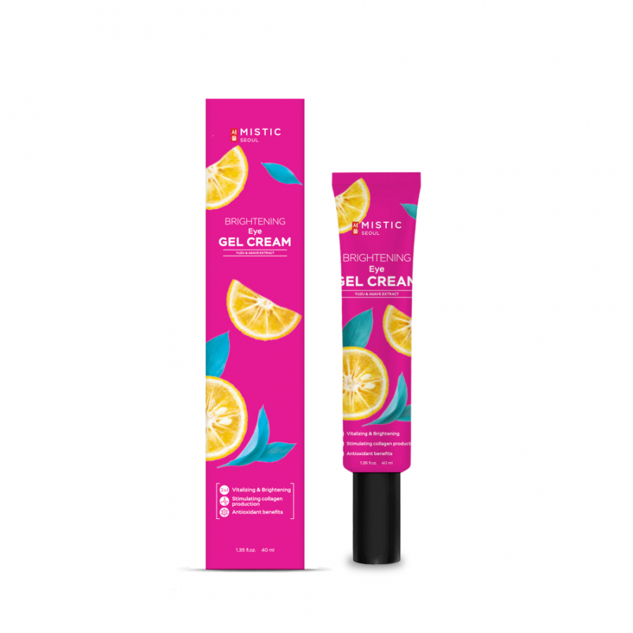 MISTIC Brightening Eye Gel Cream With Yuzu & Agave Extract Гель-крем для век с экстрактами юдзу и агавы для сияния кожи 40мл