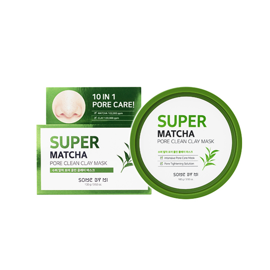 SOME BY MI SUPER MATCHA PORE CLEAN CLAY MASK Очищающая глиняная маска для лица с экстрактом чая матч