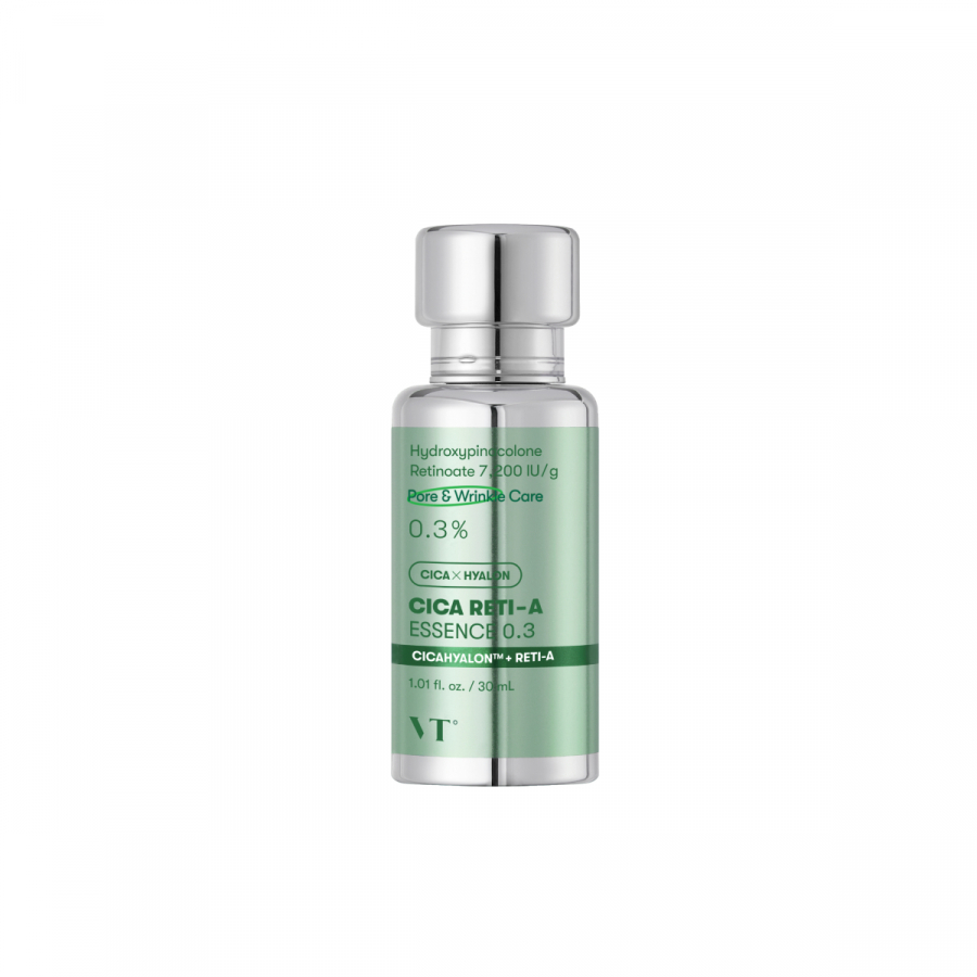 VT Cosmetics VT CICA RETI-A ESSENCE 0.3 Эссенция-бустер для лица с ретинолом и центеллой азиатской 30мл