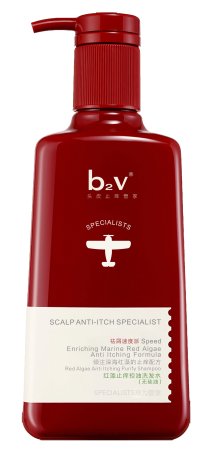 b2v Red Algae Silicon-Free Shampoo (Anti-itch & Oil-control) Шампунь для жирных волос с экстрактом красных водорослей 320мл