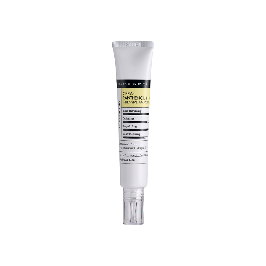Derma Factory CERA-PANTHENOL 11% INTENSIVE AMPOULE Интенсивная восстанавливающая сыворотка для лица с церамидами и пантенолом 30мл