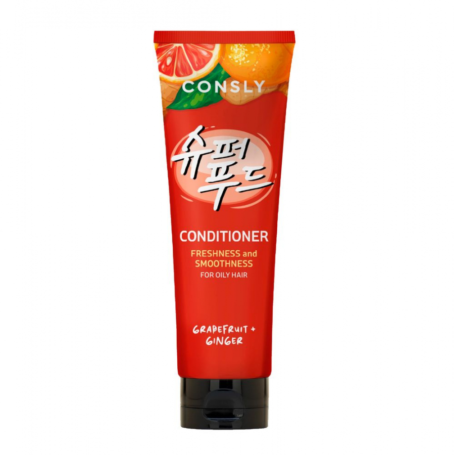 CONSLY Grapefruit & Ginger Conditioner for Freshness & Smoothness Освежающий и разглаживающий кондиционер с экстрактами грейпфрута и имбиря 250мл
