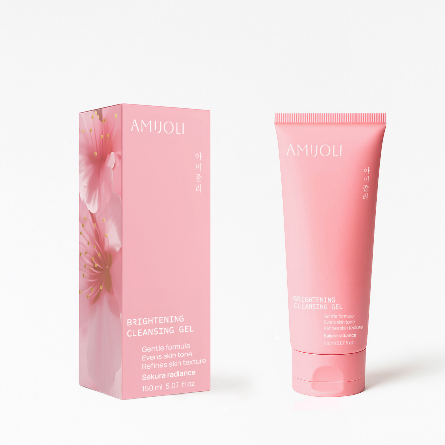 AMIJOLI Brightening gel cleanser Sakura Radiance гель для умывания с экстрактом сакуры 150мл