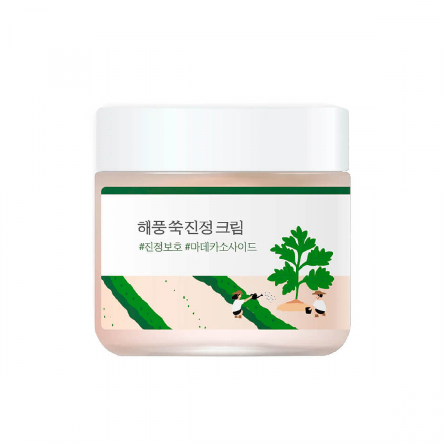 Round Lab Mugwort Calming Cream Лёгкий успокаивающий крем с полынью 80мл