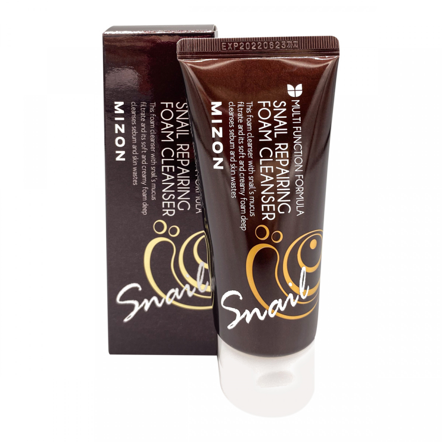 MIZON Snail Repairing Foam Cleanser Пенка для умывания c муцином улитки