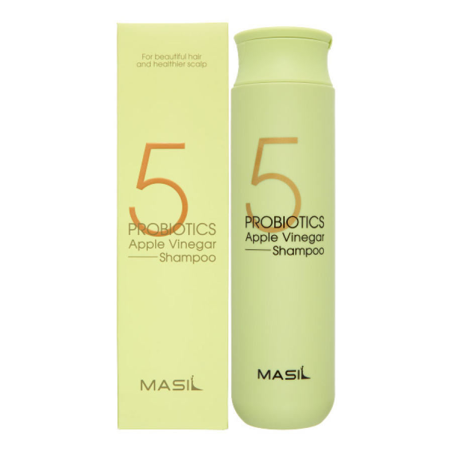 MASIL 5 PROBIOTICS APPLE VINEGAR SHAMPOO Шампунь против перхоти с яблочным уксусом и пробиотиками 300мл