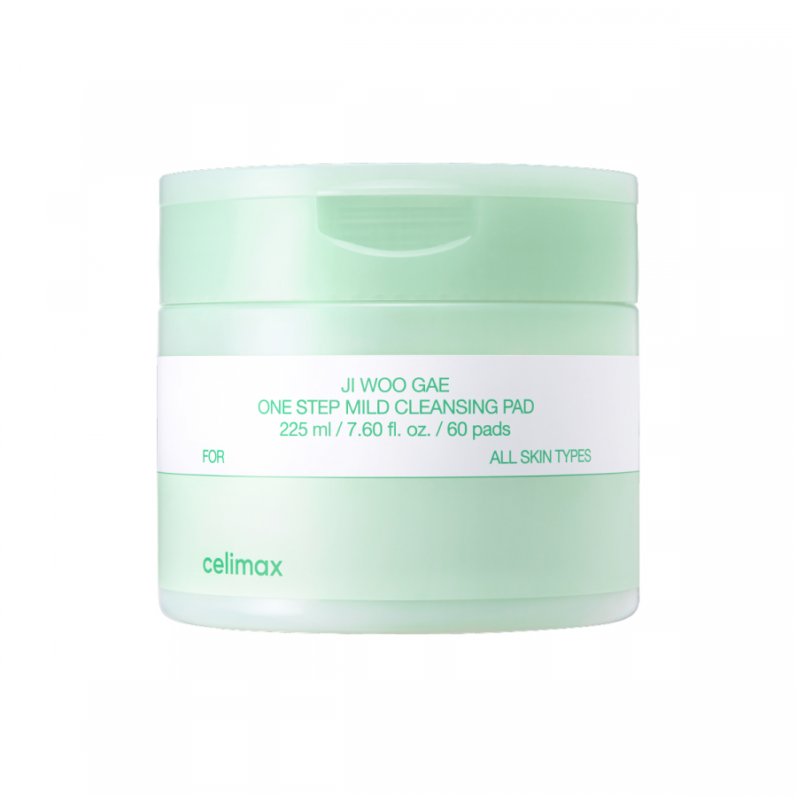 CELIMAX Ji Woo Gae One Step Mild Cleansing Pad Мягкие очищающие тонер-пэды для снятия макияжа 60шт