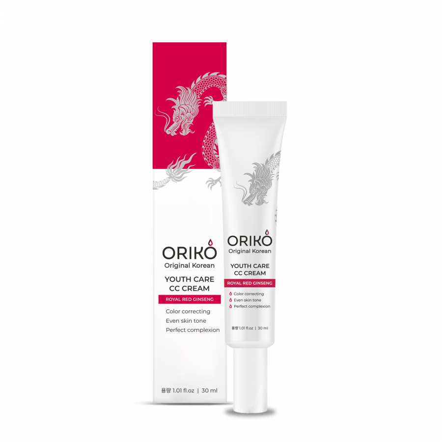 ORIKO Royal Red Ginseng Youth Care CC cream CC крем для лица с экстрактом красного женьшеня для поддержания упругости кожи 30мл