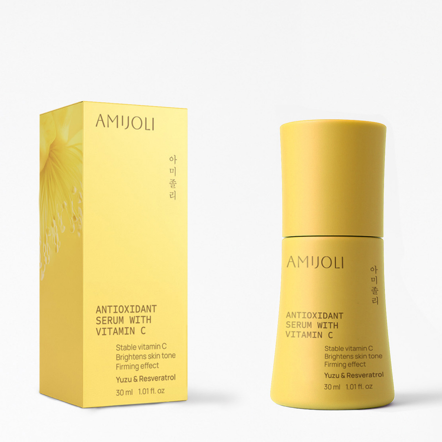 AMIJOLI YUZU & RESVERATROL ANTIOXIDANT SERUM WITH VITAMIN C Антиоксидантная сыворотка с витамином С и экстрактом юдзу и ресвератролом 30 мл