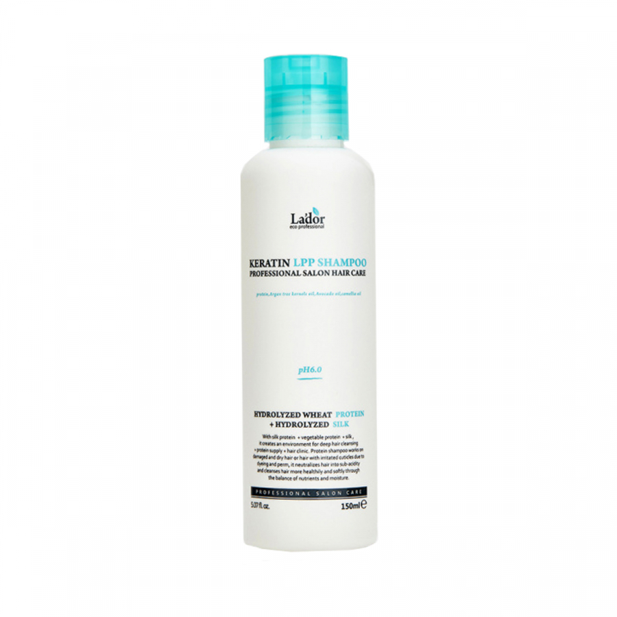 La'dor Keratin LPP Shampoo Беcсульфатный шампунь для волос с кератином 150мл