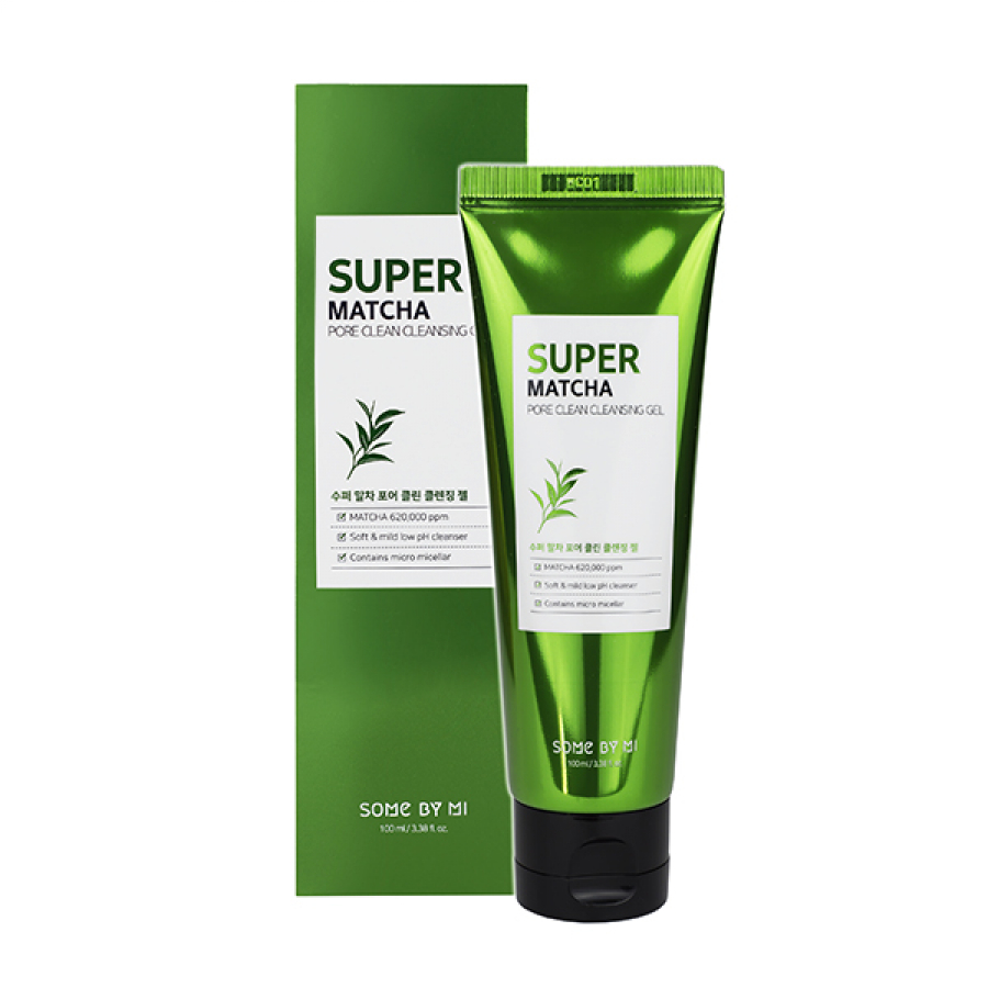 SOME BY MI SUPER MATCHA PORE CLEAN CLEANSING GEL Очищающий гель для умывания с экстрактом чая матча