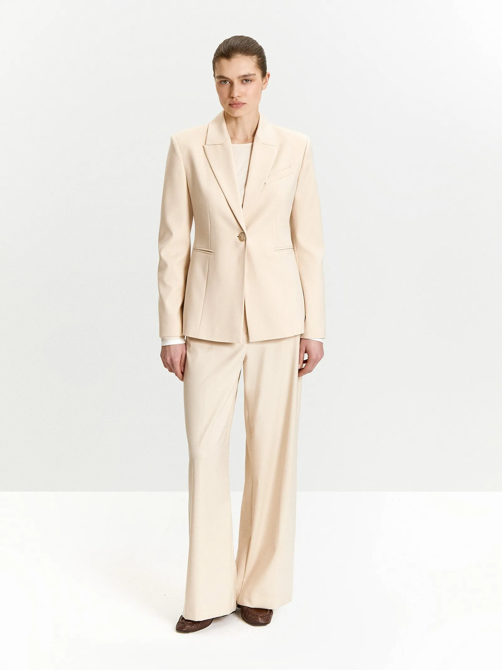 Однобортный жакет приталенного кроя, ML761/plumeria