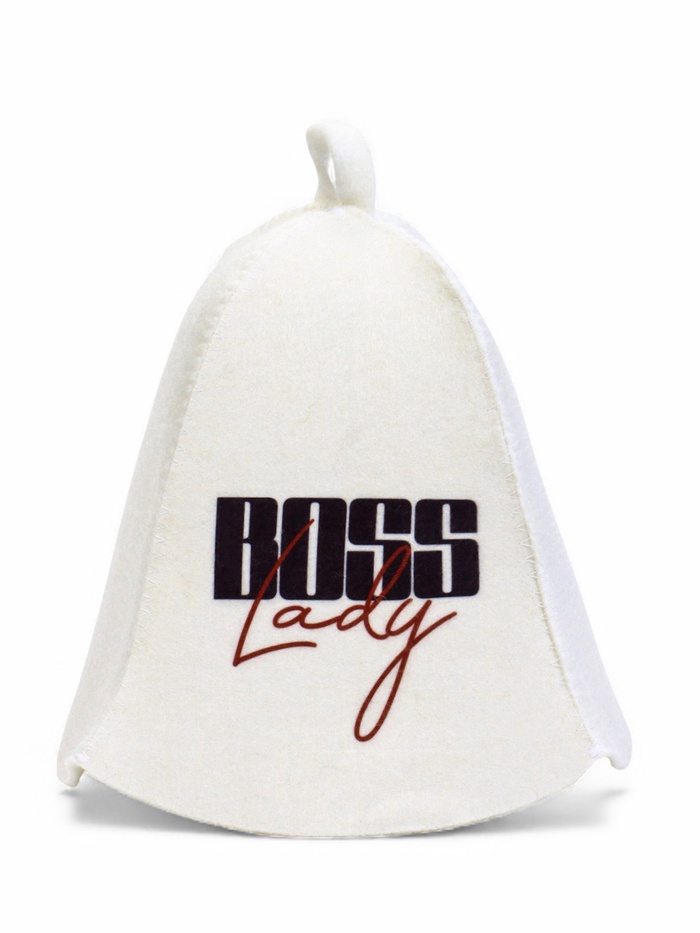 Шапка для бани и сауны Boss Lady, шерсть, полиэфир, «Добропаровъ»