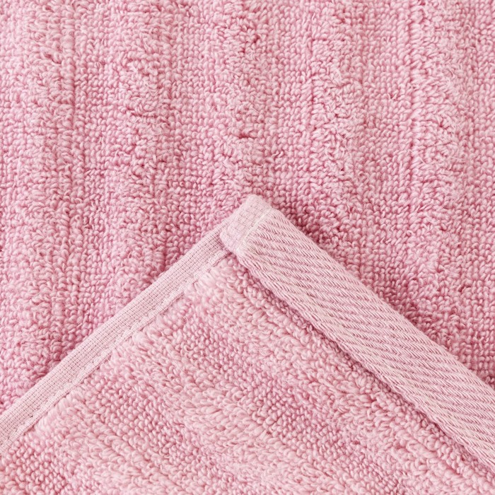 Полотенце махровое «Этель» Waves, 70×130 см, 100% хлопок, 460 г/м², розовое