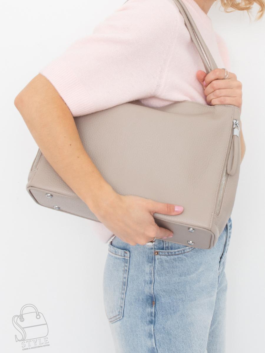 Сумка женская кожаная 1083C beige Polina&Eiterou