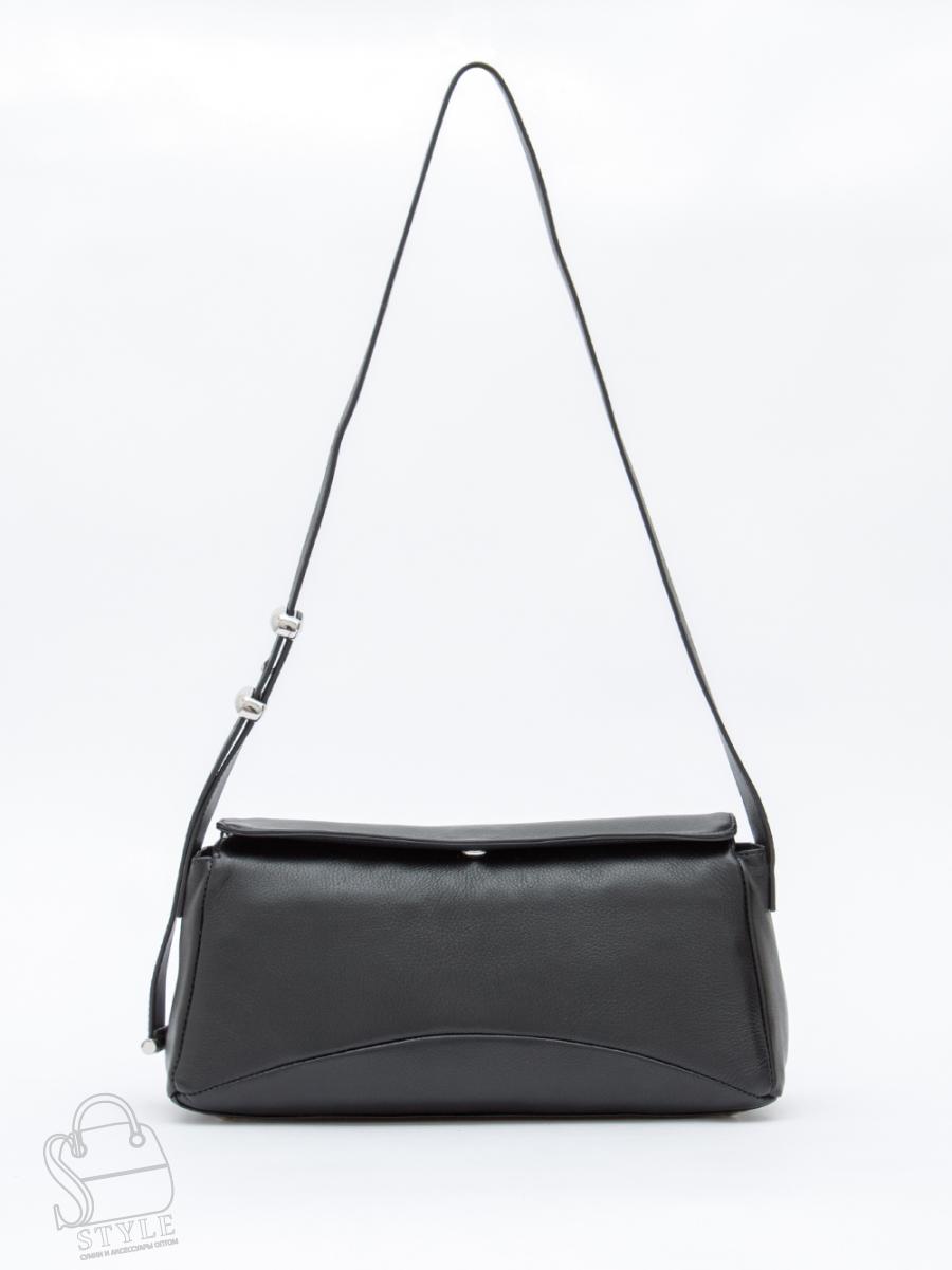 Сумка женская кожаная 1231M black Polina&Eiterou