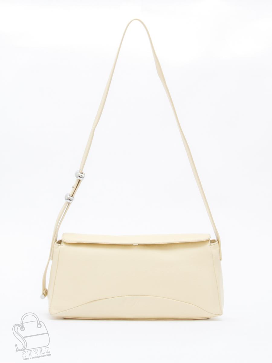 Сумка женская кожаная 1231M cream yellow Polina&Eiterou