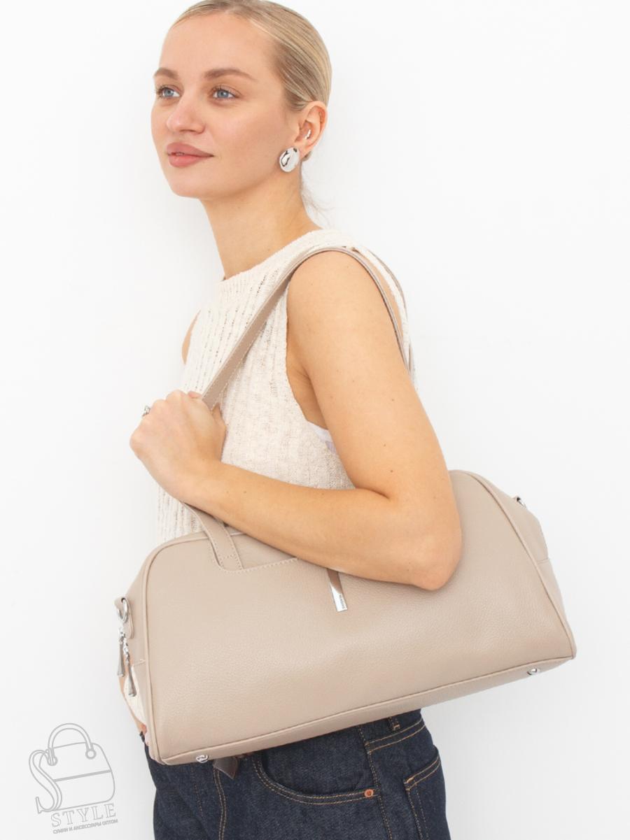 Сумка женская кожаная 91381-1 beige Velina Fabbiano-Safenta