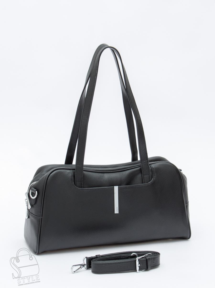 Сумка женская кожаная 91381-1 black Velina Fabbiano-Safenta