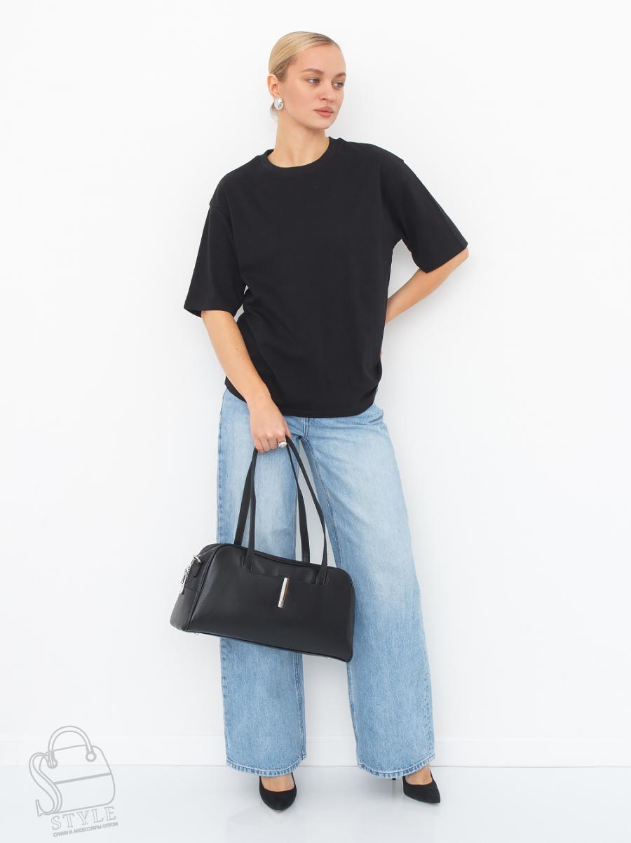 Сумка женская кожаная 91381-1 black Velina Fabbiano-Safenta