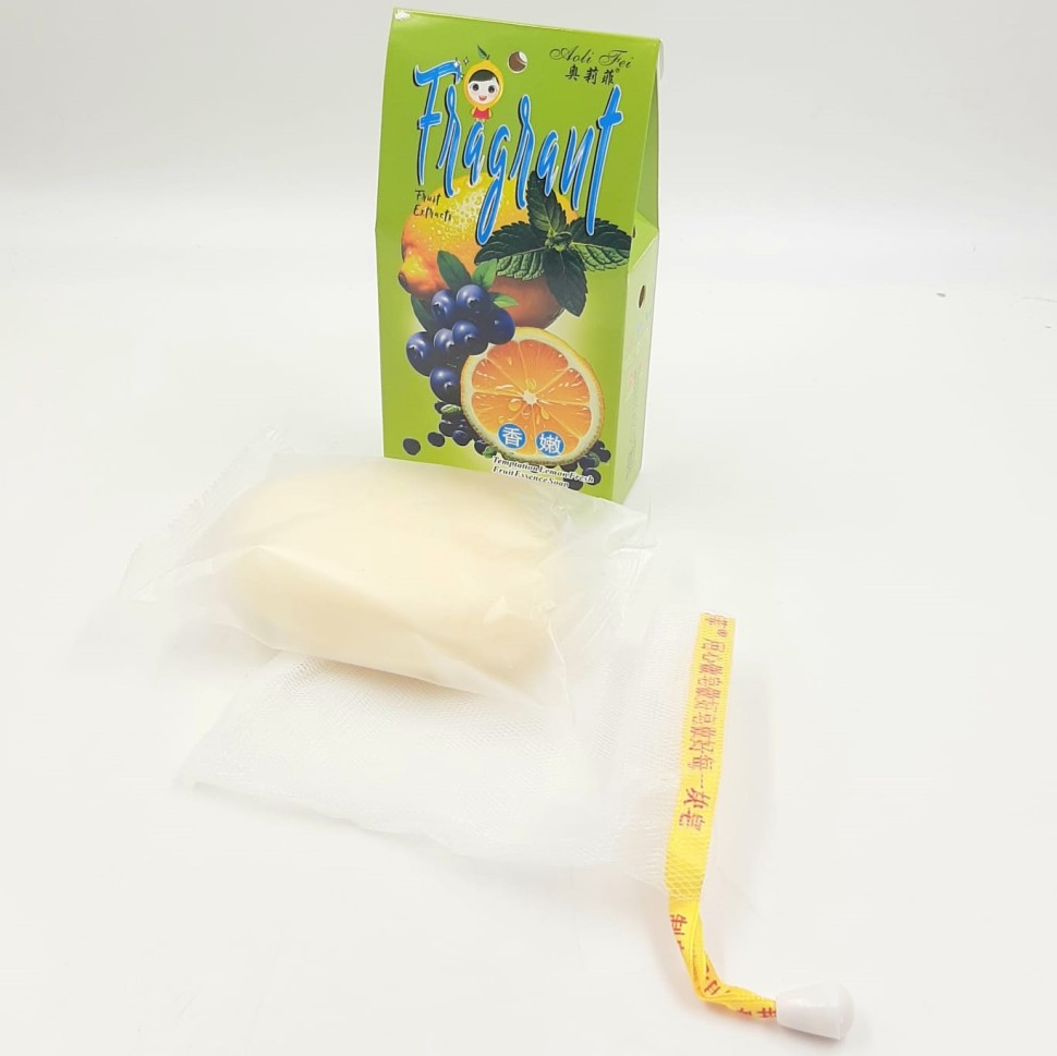 Мыло Fruit Extract LEMON Освежающее ЛИМОН (+ сеточка) 200г
