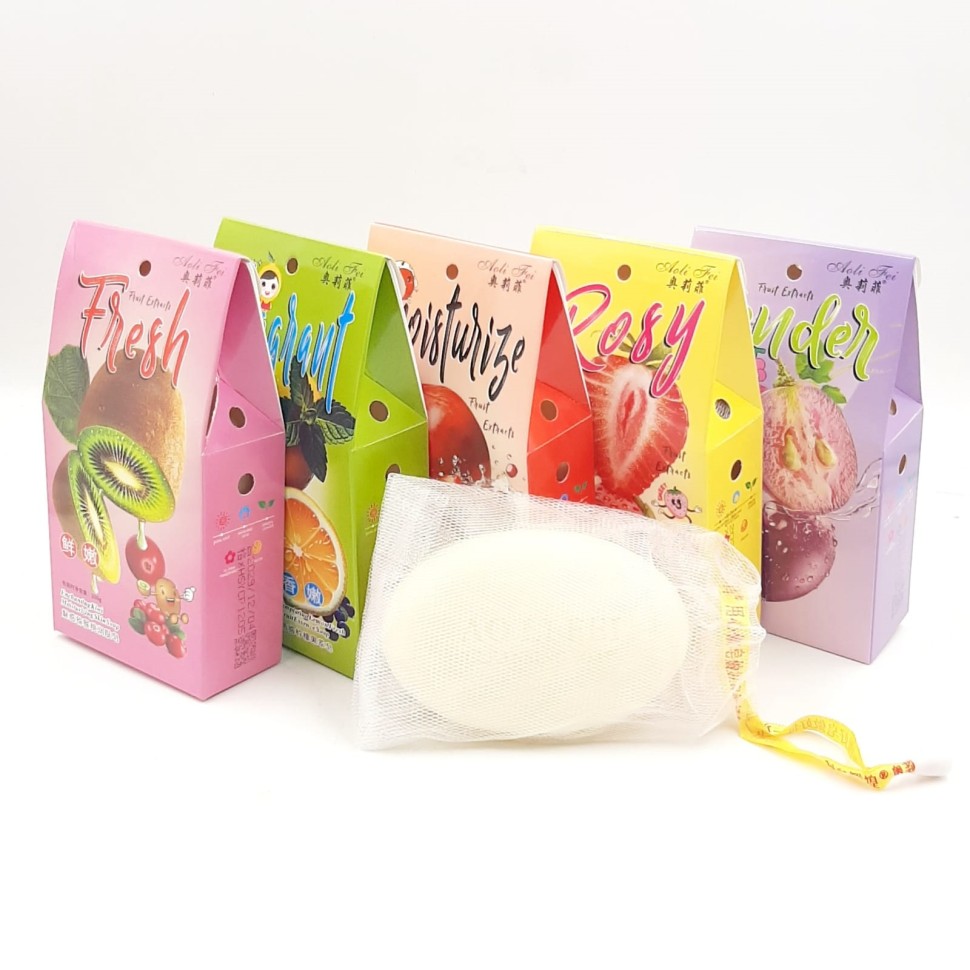 Мыло Fruit Extract PEACH Расслабляющее ПЕРСИК (+ сеточка) 200г