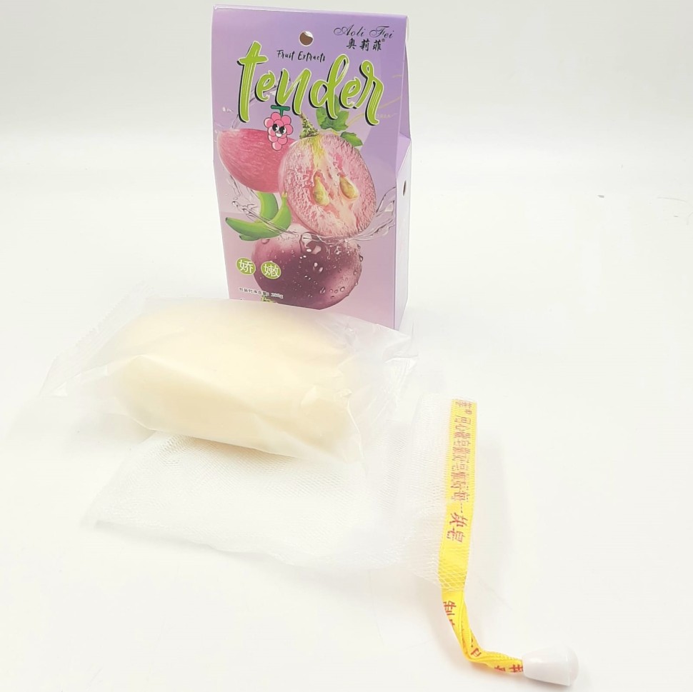 Мыло Fruit Extract GRAPE Fruit Питательное ВИНОГРАД (+ сеточка) 200г