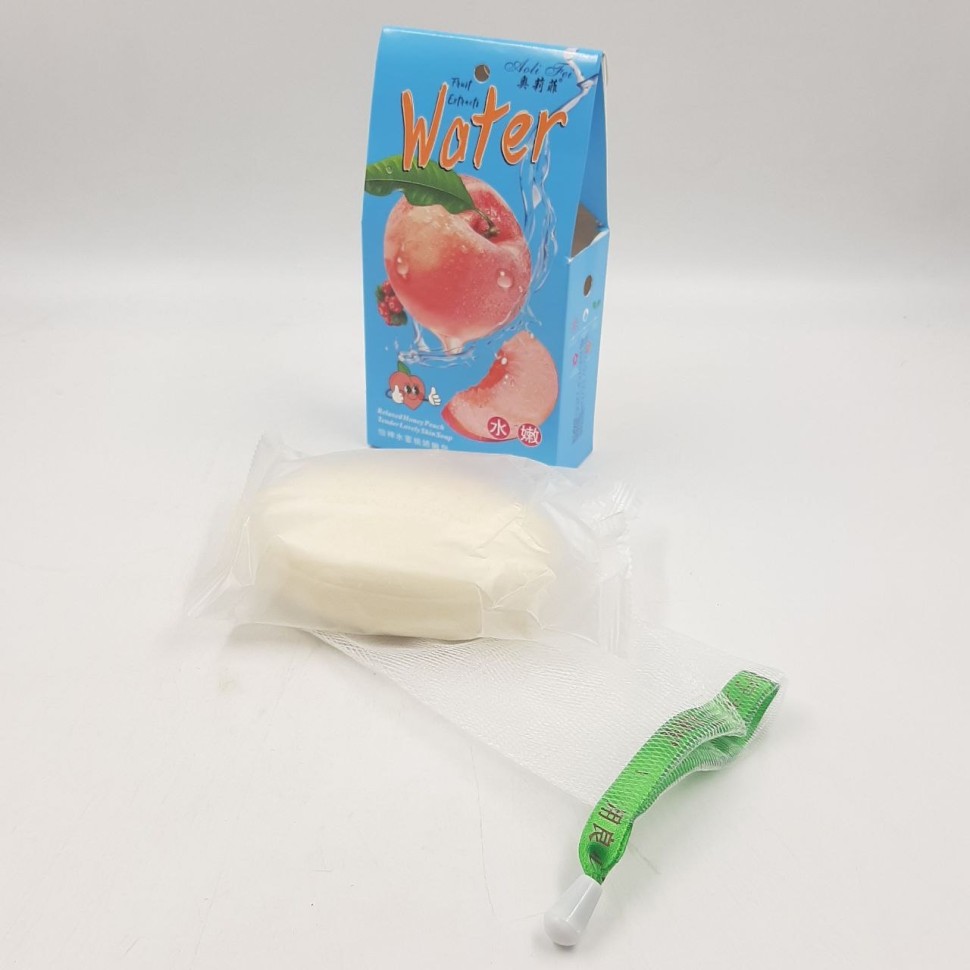 Мыло Fruit Extract PEACH Расслабляющее ПЕРСИК (+ сеточка) 200г