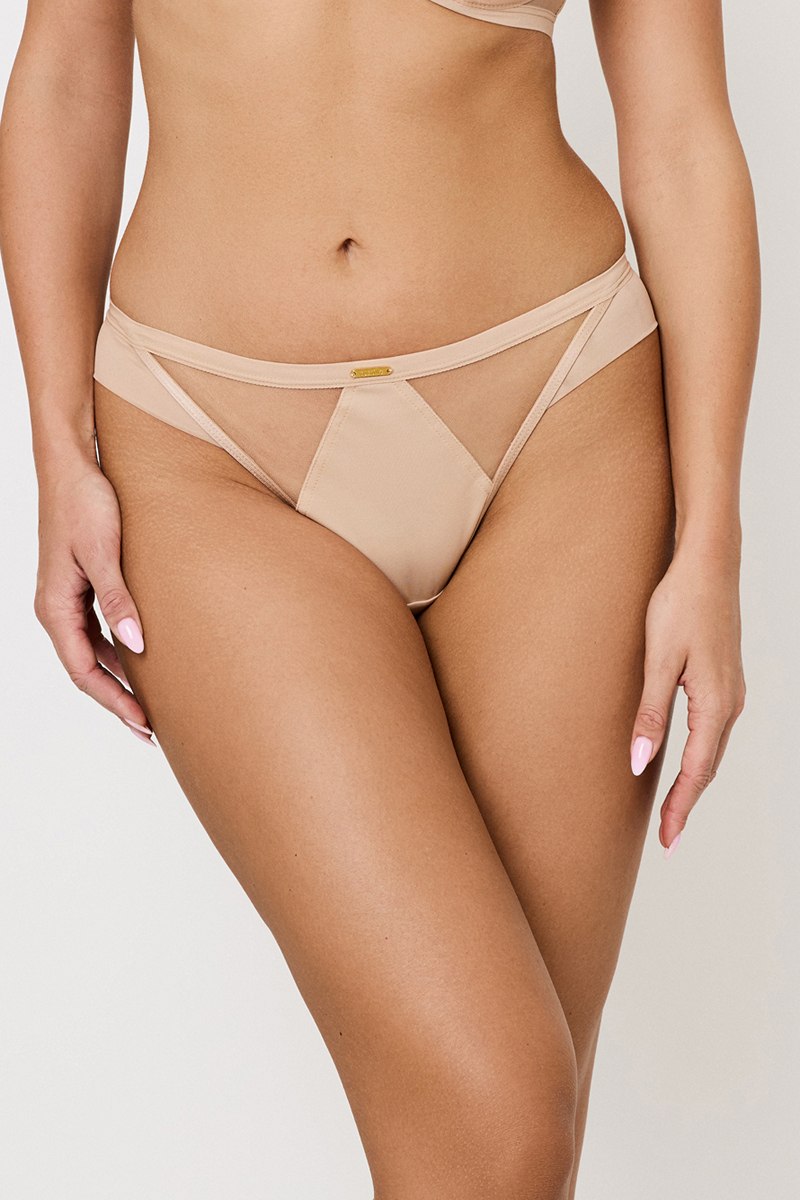 HOLLY BEIGE Mini Трусы бразильяно SUBTILLE