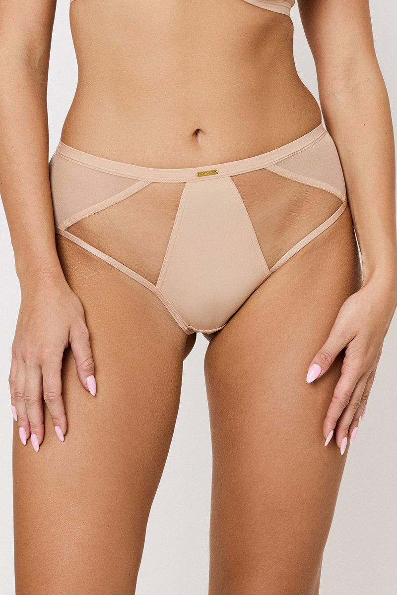 HOLLY BEIGE Трусы высокие SUBTILLE