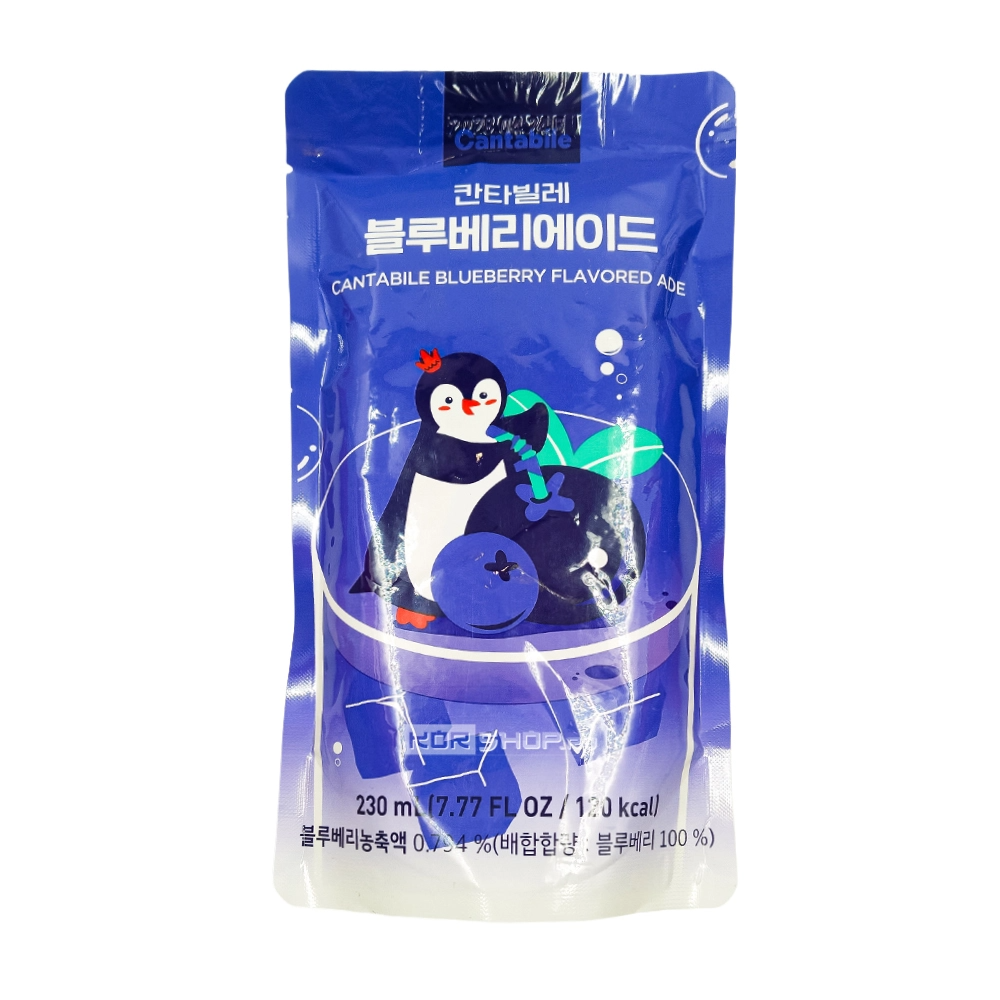 Напиток со вкусом черники (Blueberry Flavored Ade) Кантабиле / Cantabile, Корея, 230 мл
