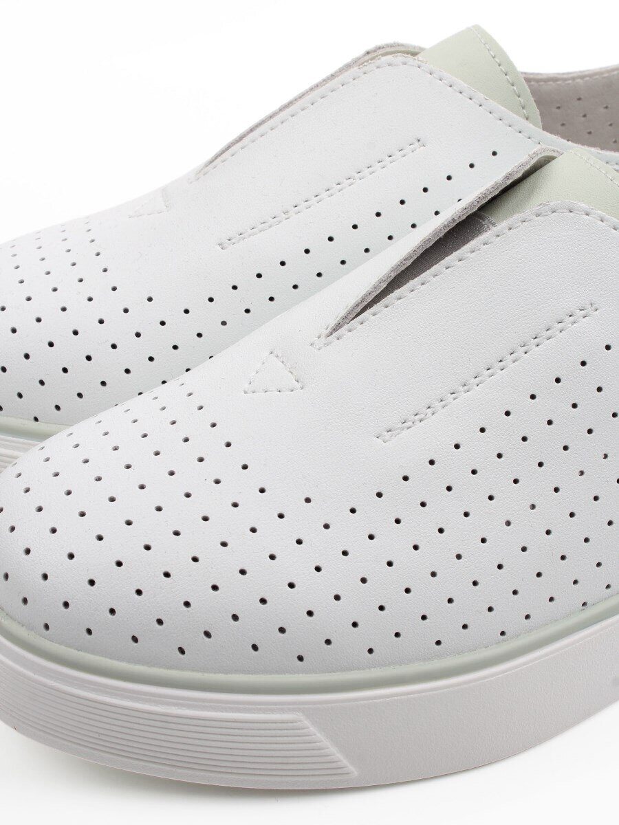 06-YE297-1 WHITE/OLIVE Туфли летние женские (натуральная кожа)