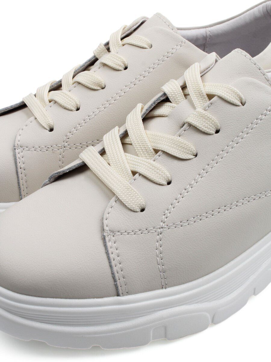 03-YD138-2 LT. BEIGE Полуботинки спортивные женские (натуральная кожа)