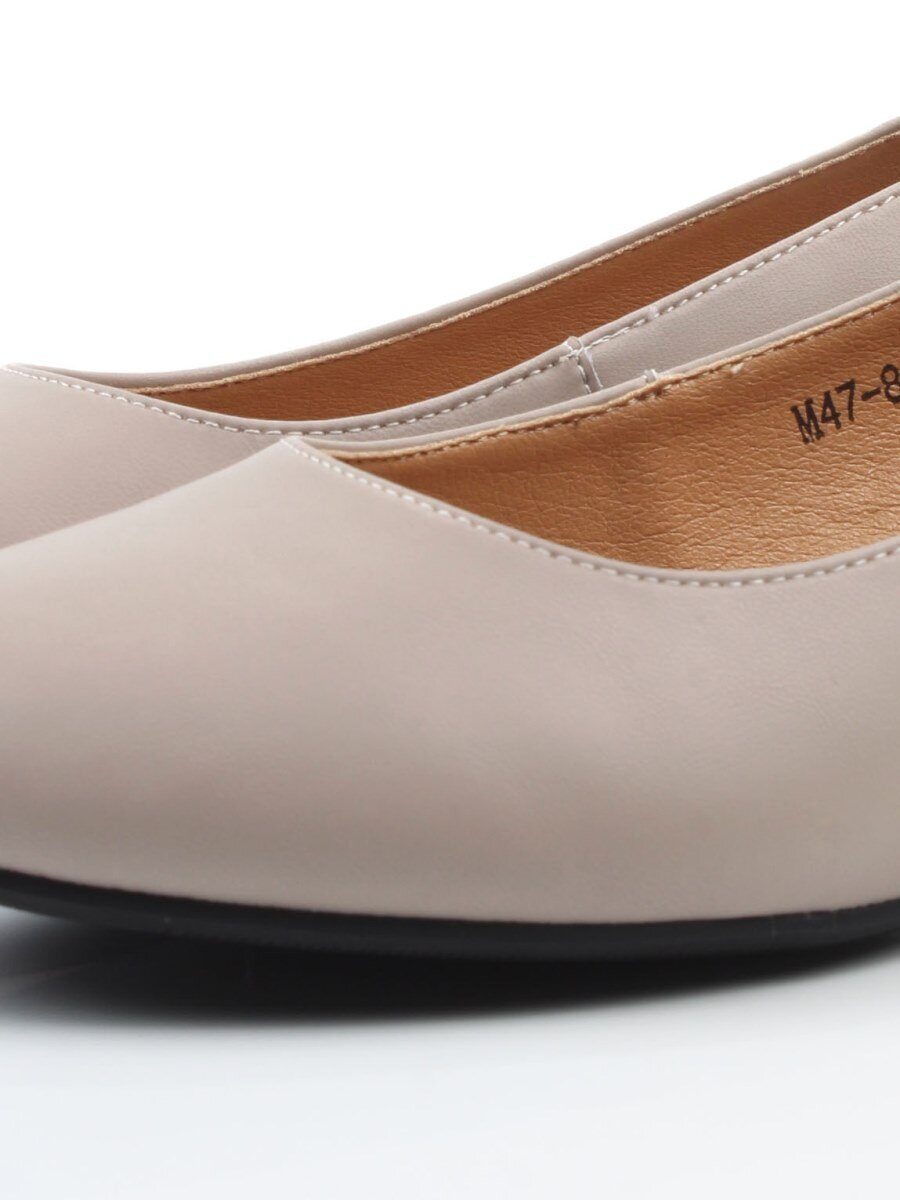 06-M47-8 DK. BEIGE Туфли женские (натуральная кожа)