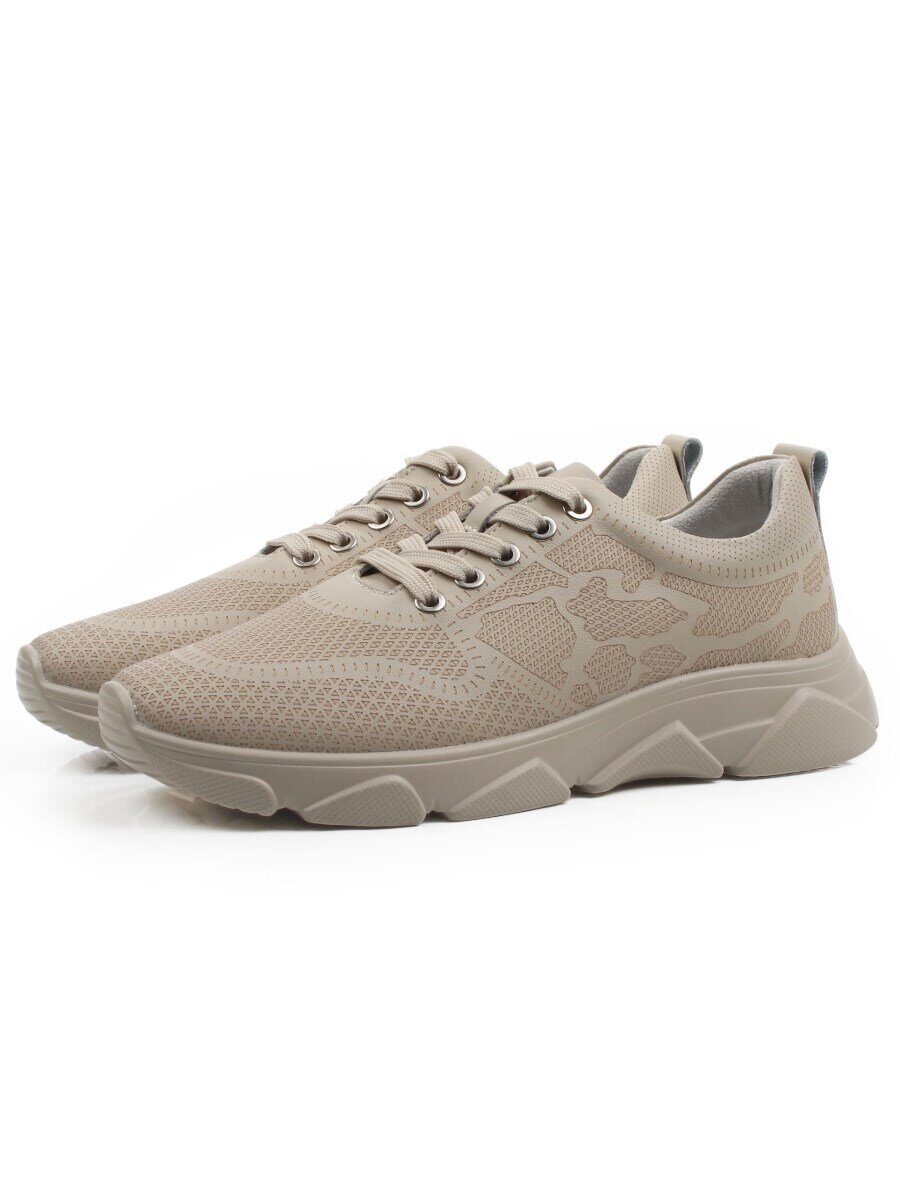 03-YH466-2 BEIGE Кроссовки женские (натуральная кожа)