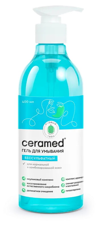 Церамед Бессульфатный гель для умывания (400 мл).6 /арт-99083/