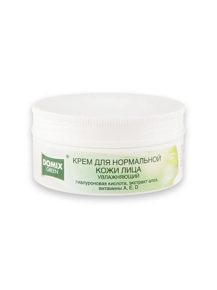 ДОМИКС Green Крем д/лица д/норм.кожи УВЛАЖНЯЮЩИЙ с гиалурон.кисл.,вит.A,E,D (75мл).12 /388112/