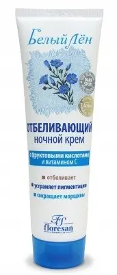 Ф-32(т) Белый лен Ночной Отбеливающий Крем с витаминами. 20