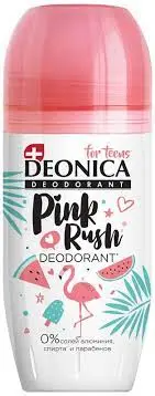 DEONICA Дезодорант ролик (50мл) FOR TEENS Pink Rush