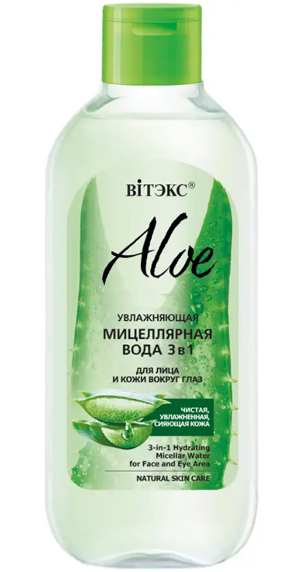 Витэкс Aloe Увлаж. Мицеллярная вода 3в1 д/лица и кожи вокруг глаз (400мл).10