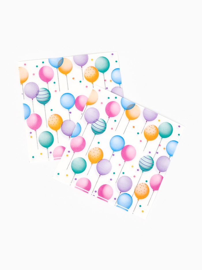 Салфетки бумажные «Happy birthday», 33×33 см, 20 шт.