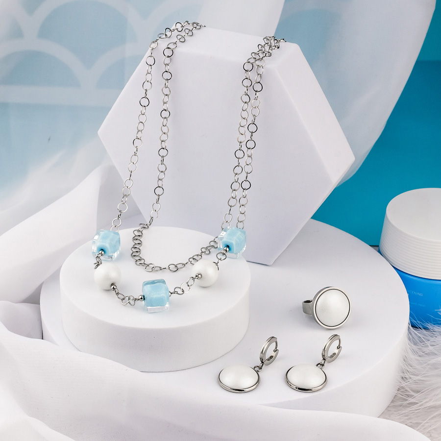 Серьги из муранского стекла VANILLA SKY LS3573