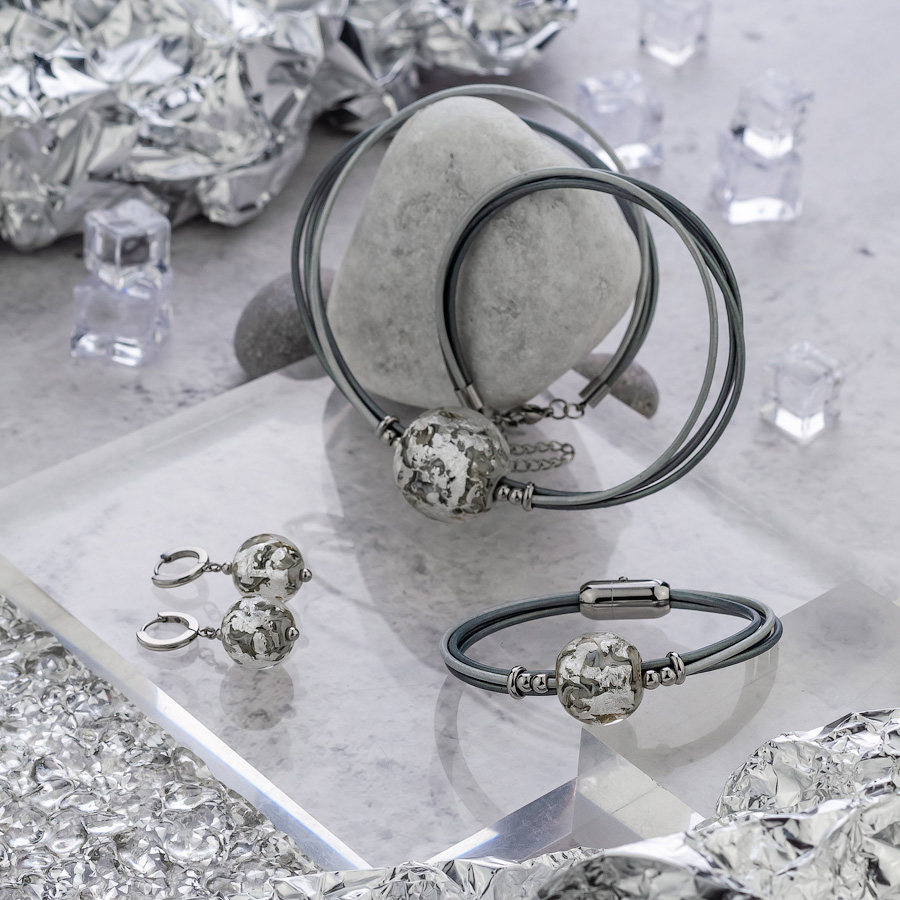 Серьги из муранского стекла ICEBERG LS3564