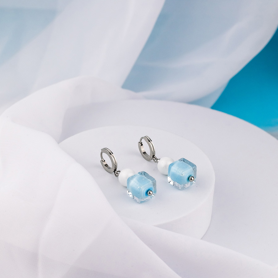 Серьги из муранского стекла VANILLA SKY LS3571