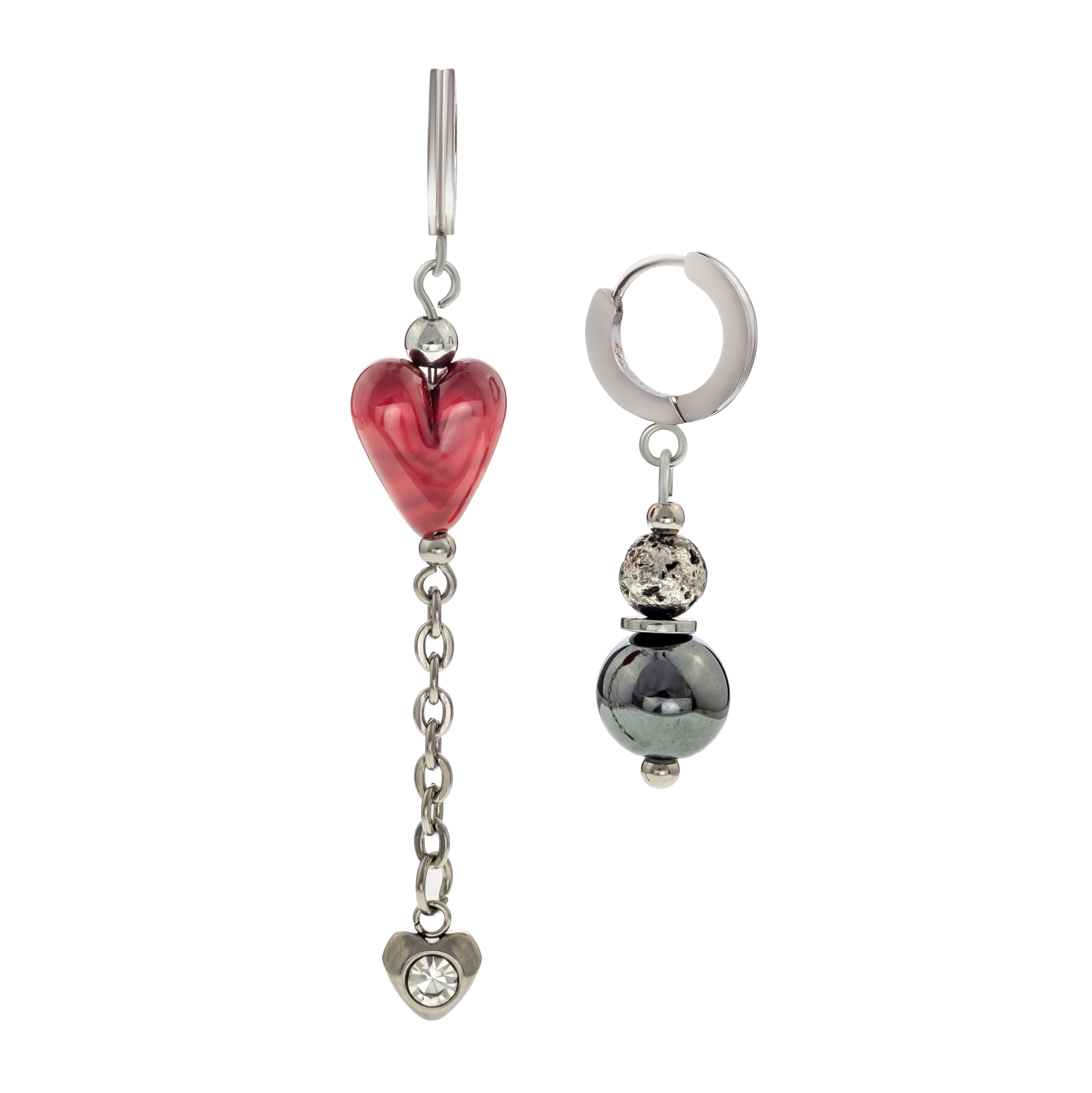 Серьги из муранского стекла RED CODE SOL066