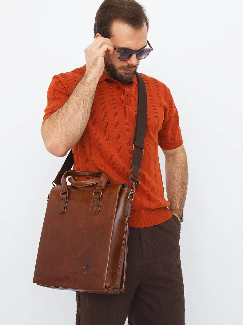 Портфель 11882Z brown Zinimsk