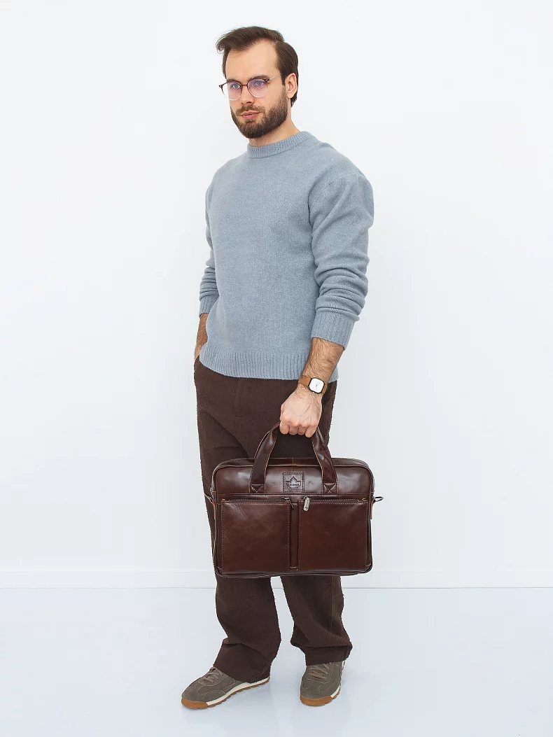 Портфель 11017Z brown Zinimsk