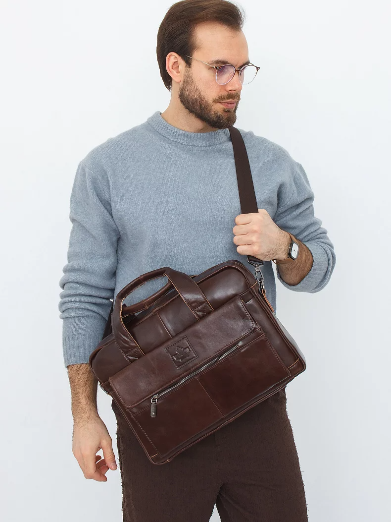 Портфель 11019Z brown Zinimsk