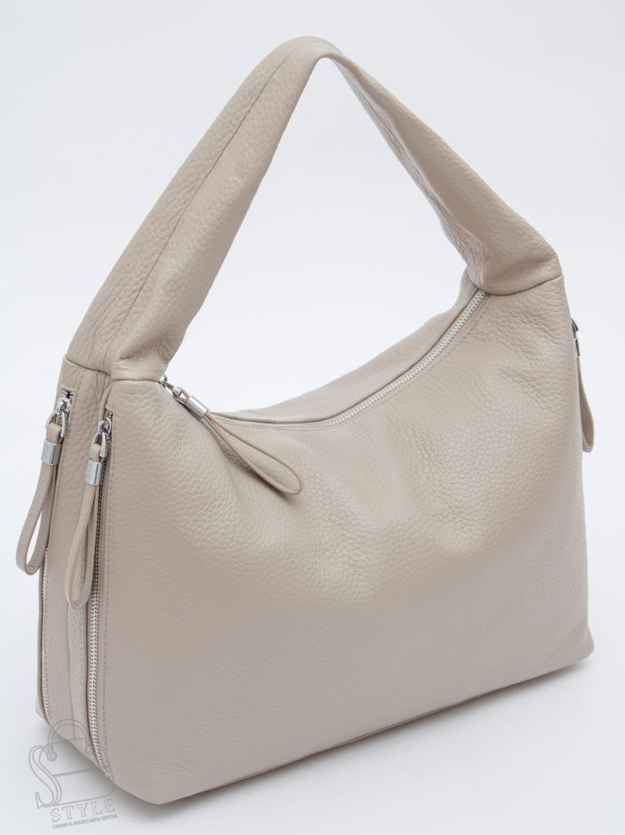 Сумка женская кожаная 1019C beige Polina&Eiterou