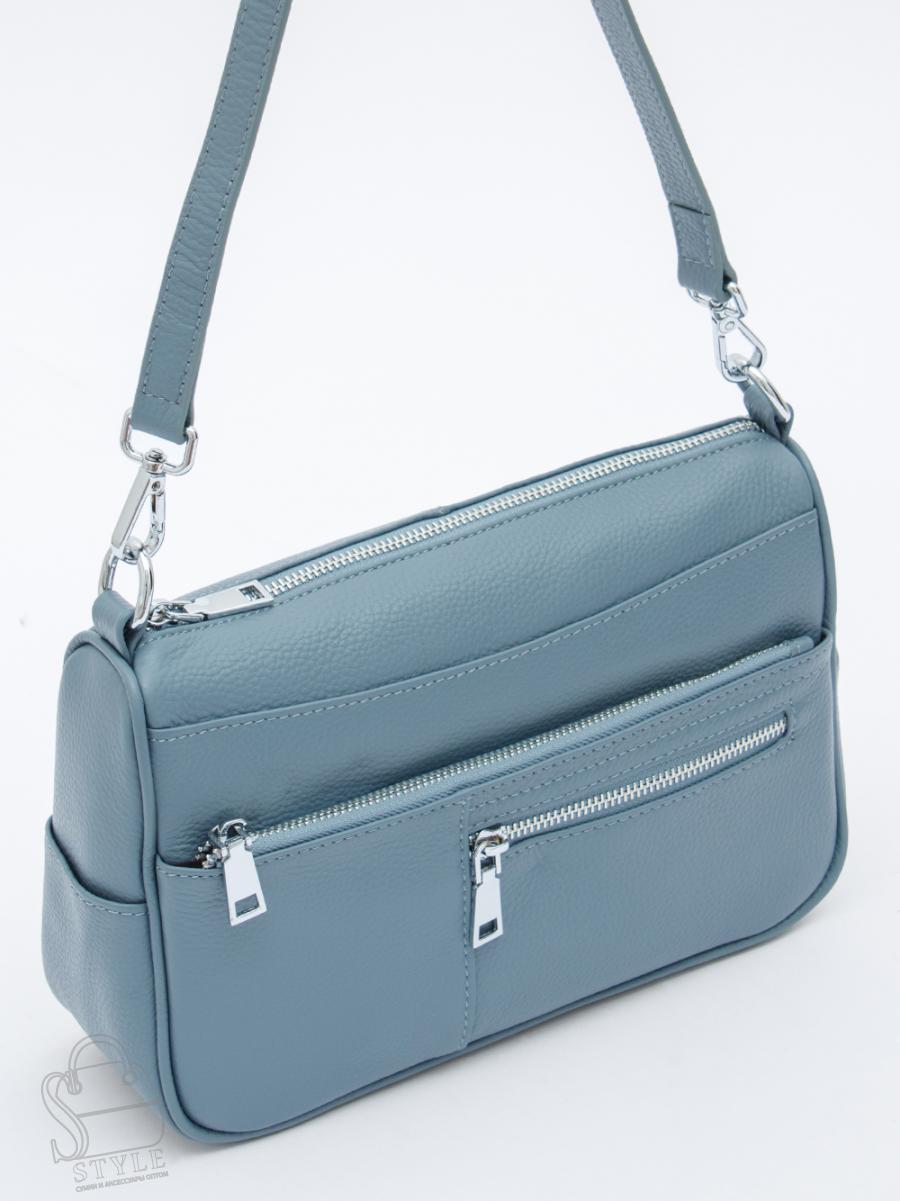 Сумка женская кожаная 6006VG l.blue Vitelle Grassi